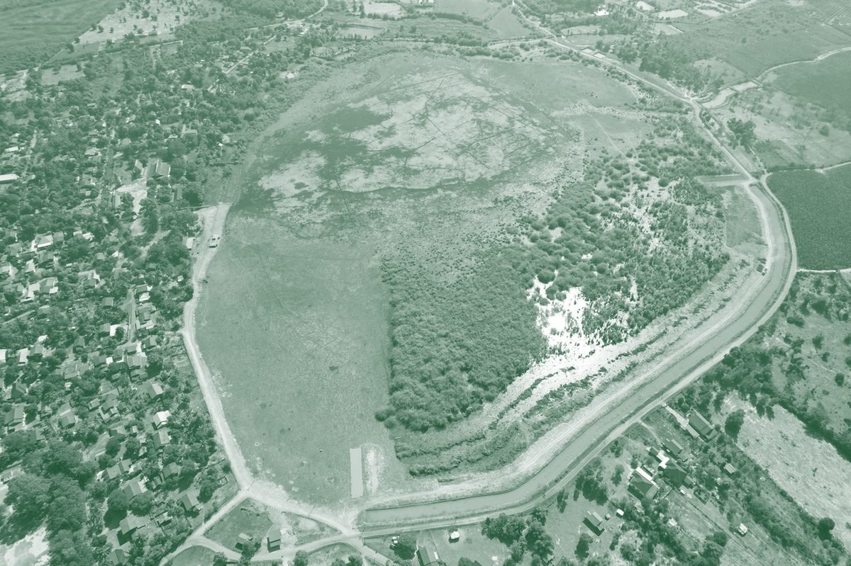 Aerial view of the Nongkhan area